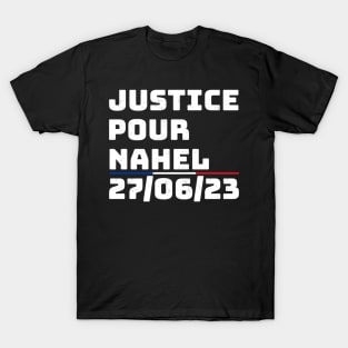 Justice Pour Nahel France Color Strip .dns T-Shirt